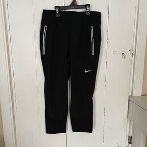 Nike Kids Black Sweatpants with White Accents